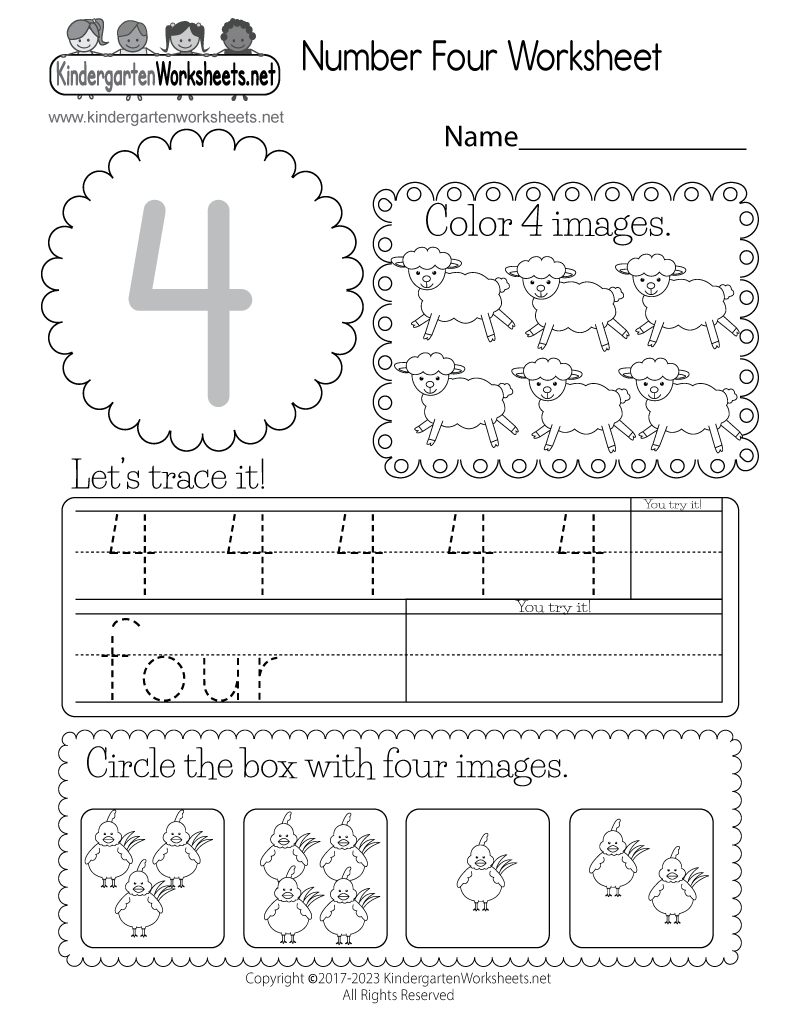 Printable Worksheets For K4 Printable Worksheets For K4