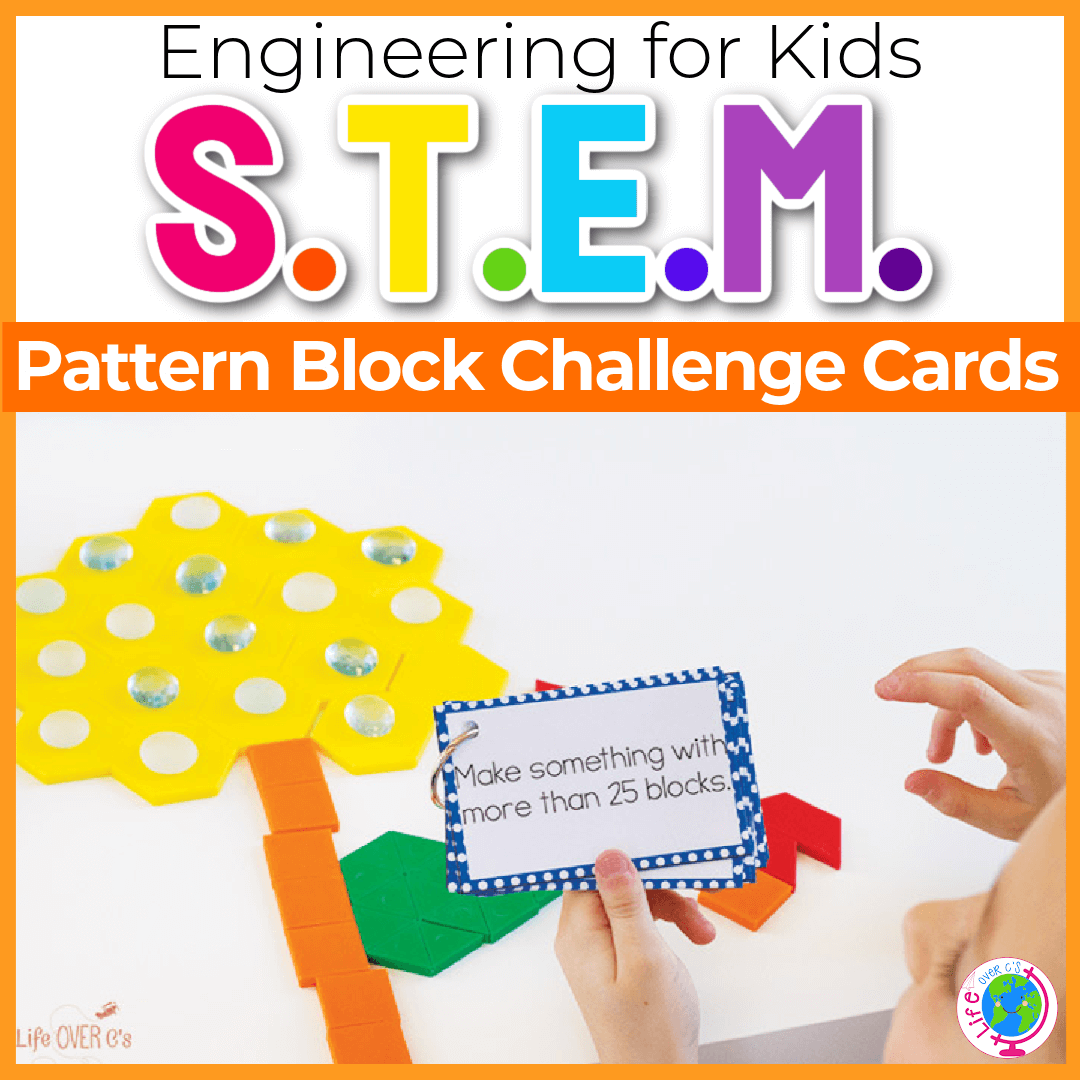Free Printable Pattern Block STEM Challenge Cards