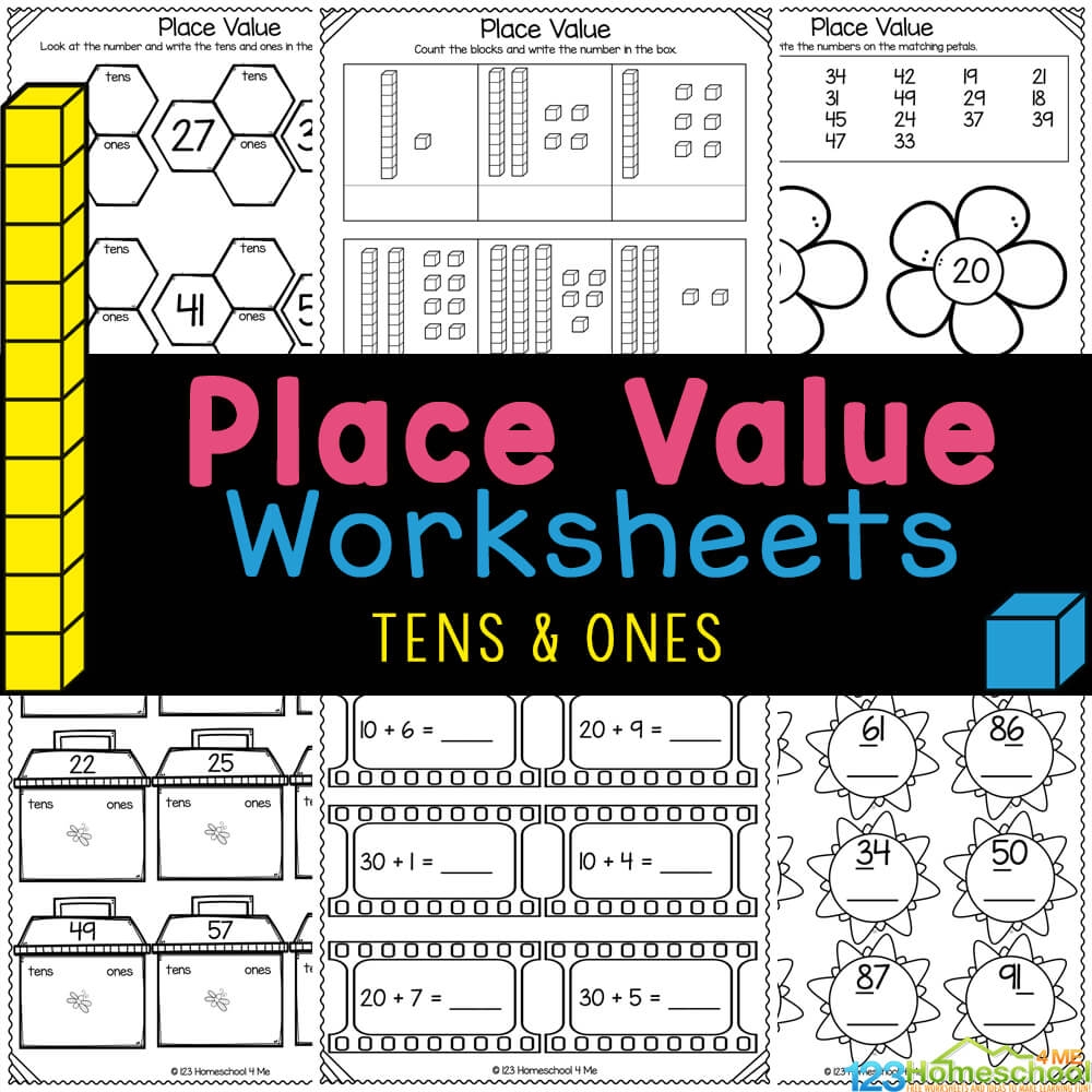 Free Printable Place Value Tens And Ones Worksheets For Free Printable Place Value Tens And Ones Worksheets For