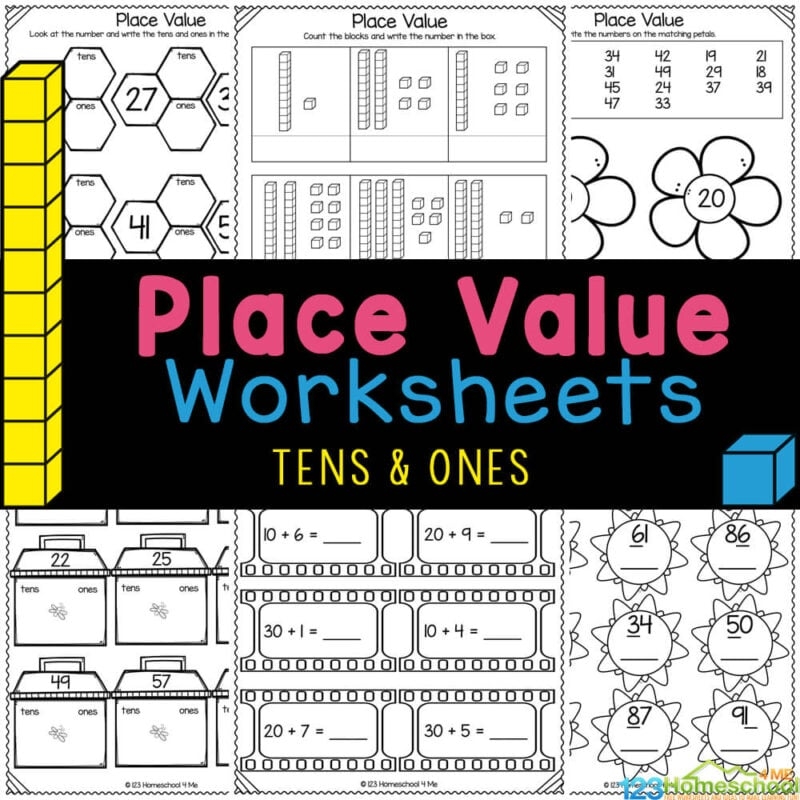 Free Printable Place Value Tens And Ones Worksheets For Kindergarten Math Free Printable Place Value Tens And Ones Worksheets For Kindergarten Math
