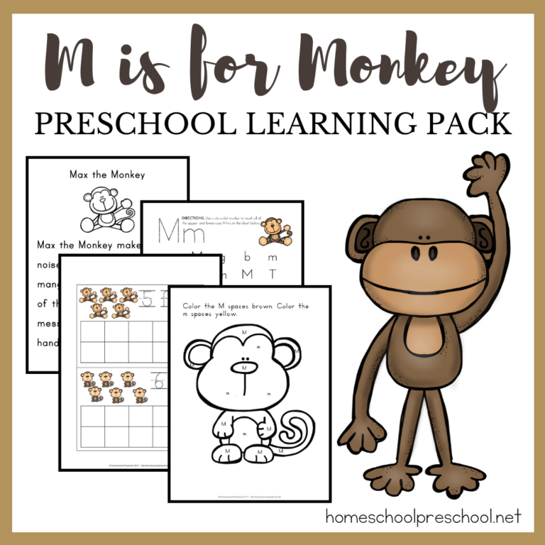 Free Printable Preschool Monkey Activities