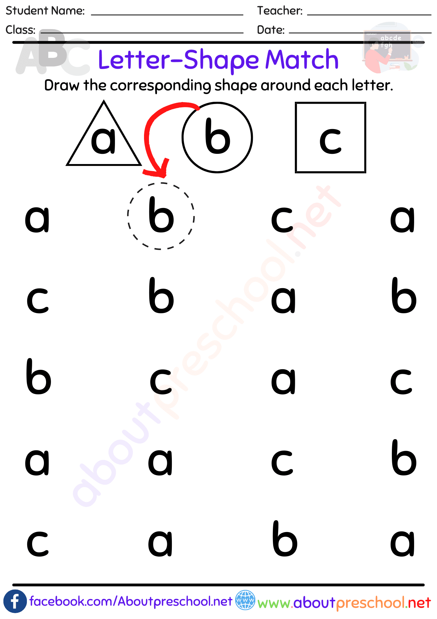 Free Printable Matching Letters.For Preschoolers Free Printable Matching Letters.For Preschoolers
