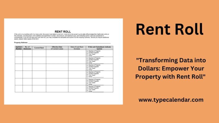 Free Printable Rent Roll Templates PDF Word Excel Google Sheets 