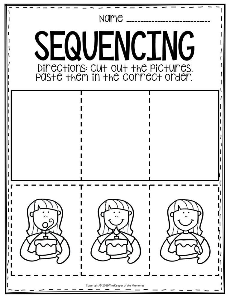 Free Printable Sequence Of Events Worksheets Sequencing Worksheets Library