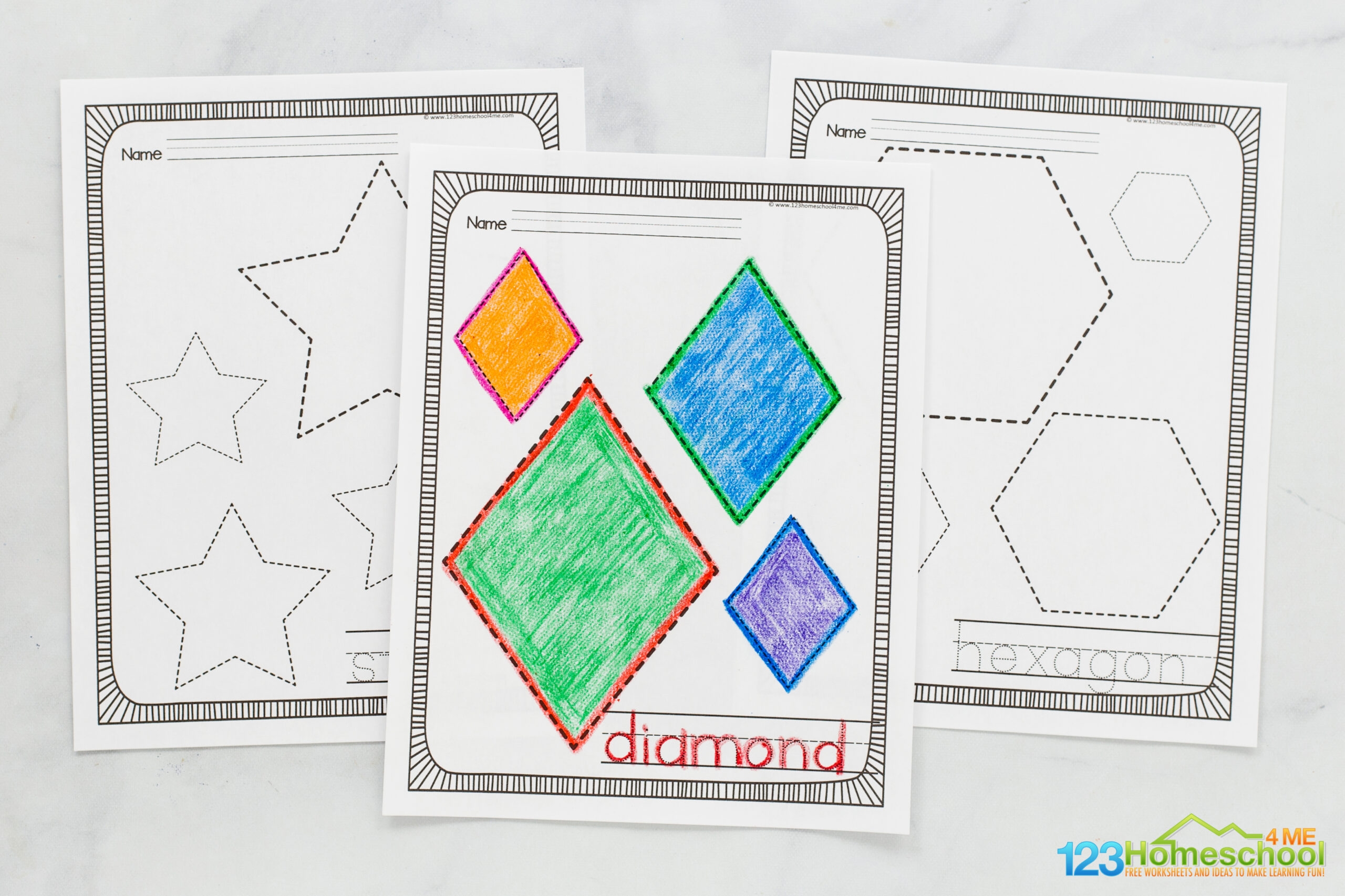 FREE Printable Shapes For Kids Worksheets FREE Printable Shapes For Kids Worksheets