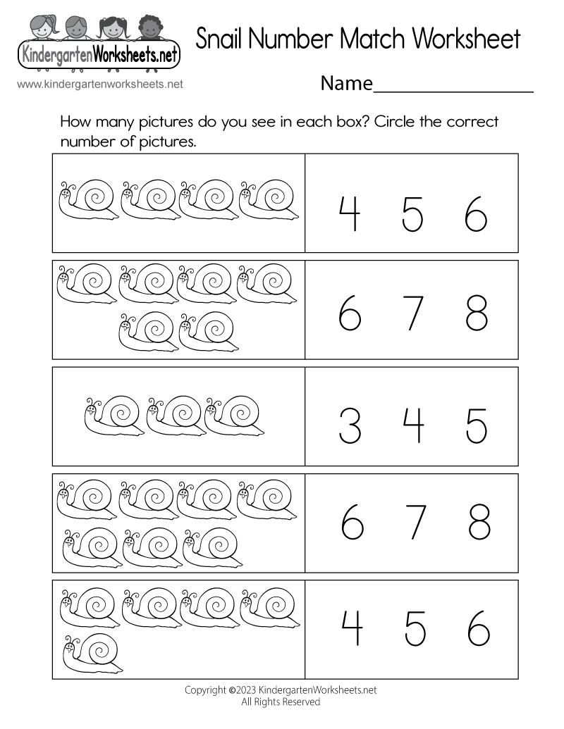 Free Printable Matching Worksheets For Kindergarten Free Printable Matching Worksheets For Kindergarten
