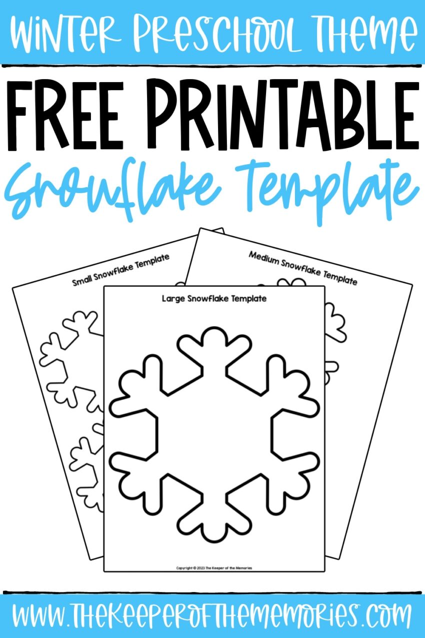 Free Printable Snowflake Template The Keeper Of The Memories