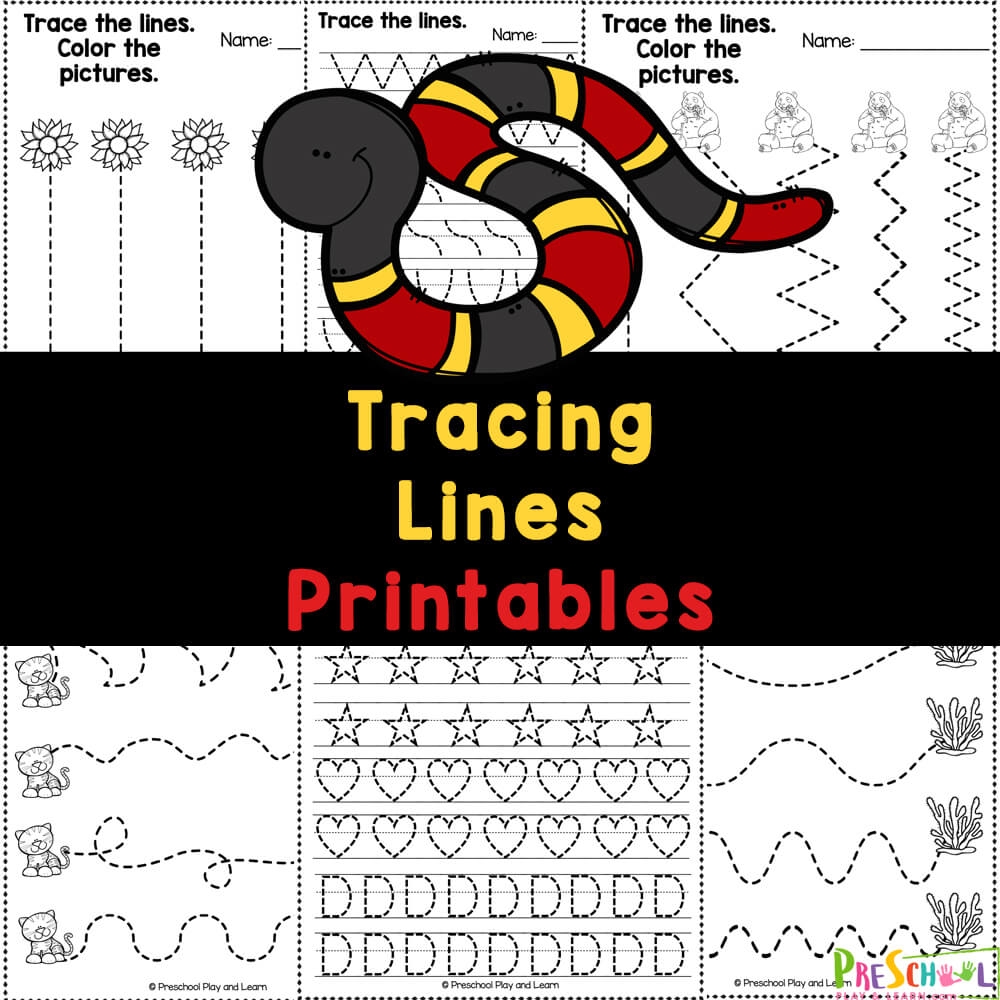 Free Printable Trace And Color Worksheets