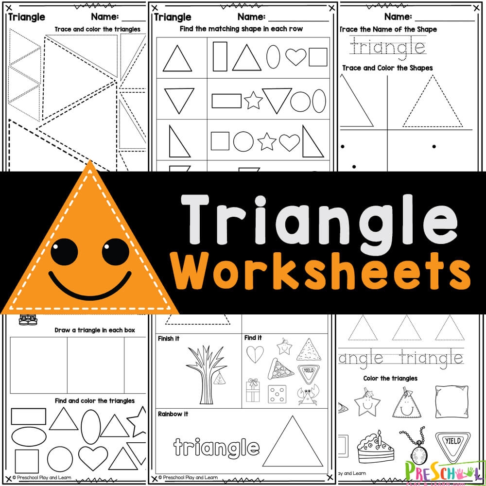 Free Printable TRIANGLE Shape Worksheets For Preschool Free Printable TRIANGLE Shape Worksheets For Preschool