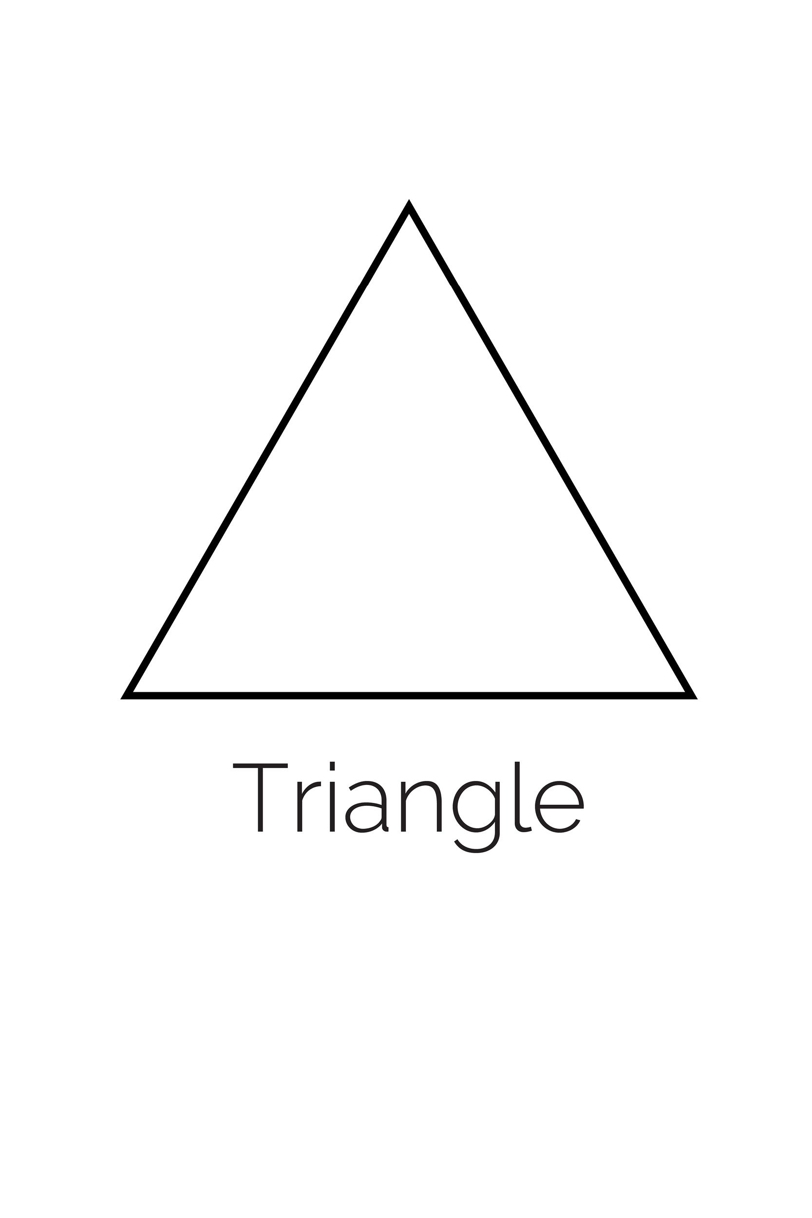 Free Printable Triangle Shape Free Printable Triangle Shape