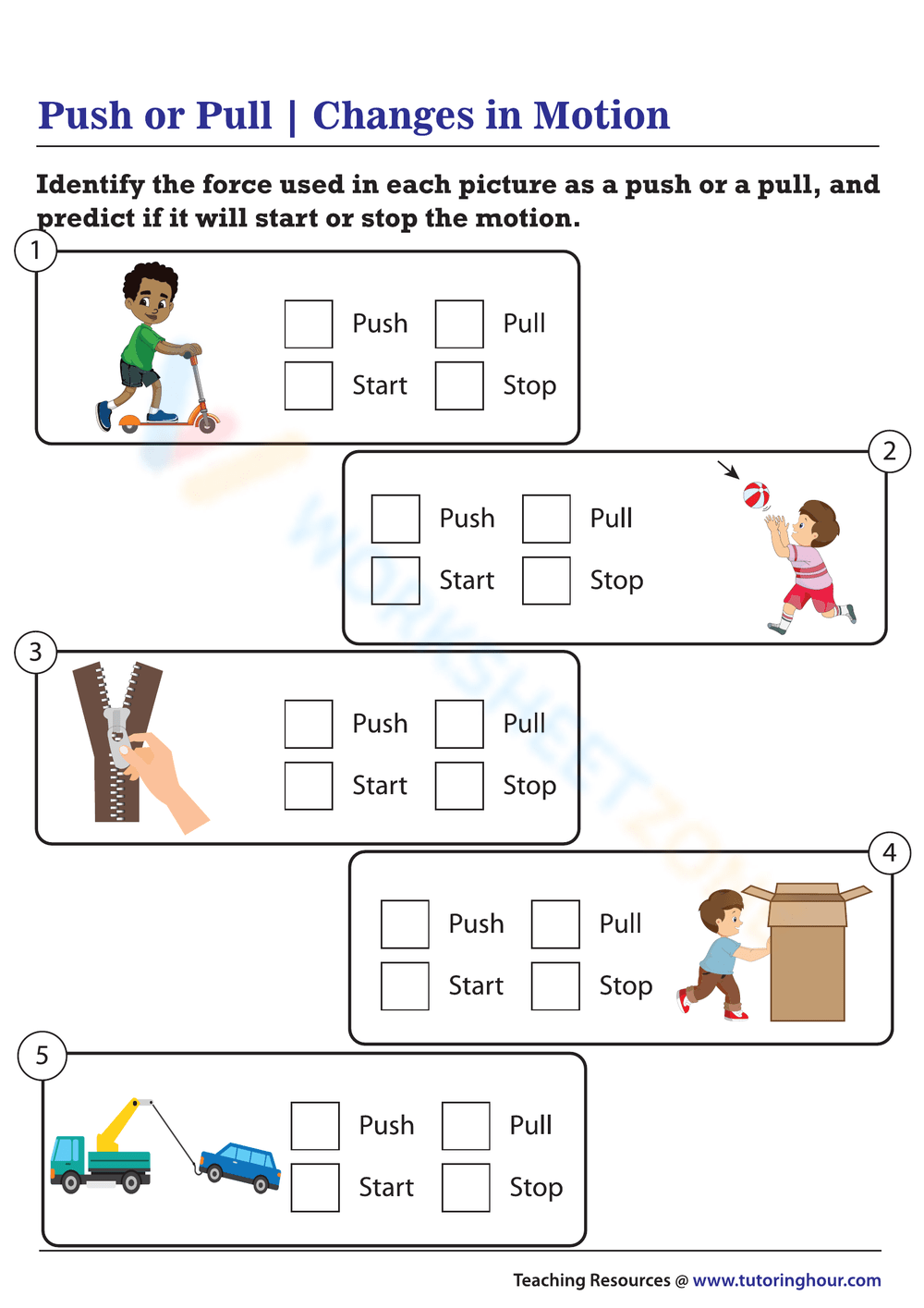 Free Printable Push And Pull Worksheets Free Printable Push And Pull Worksheets