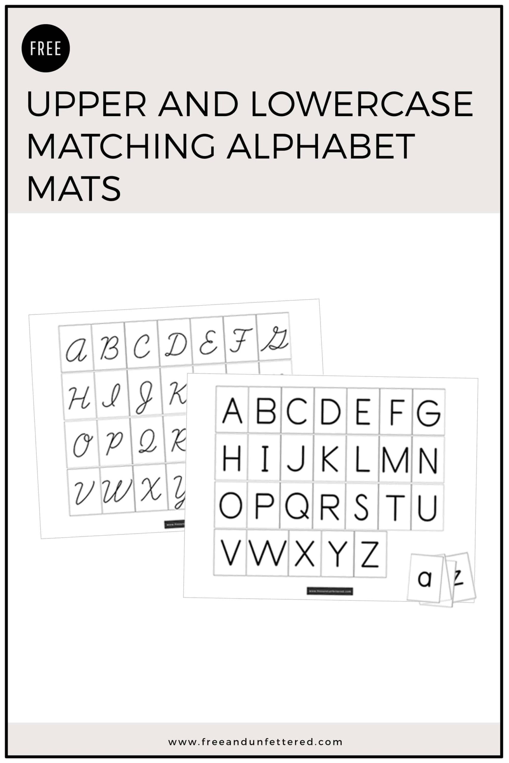Matching Uppercase Lowercase Letters Printable Worksheets Matching Uppercase Lowercase Letters Printable Worksheets