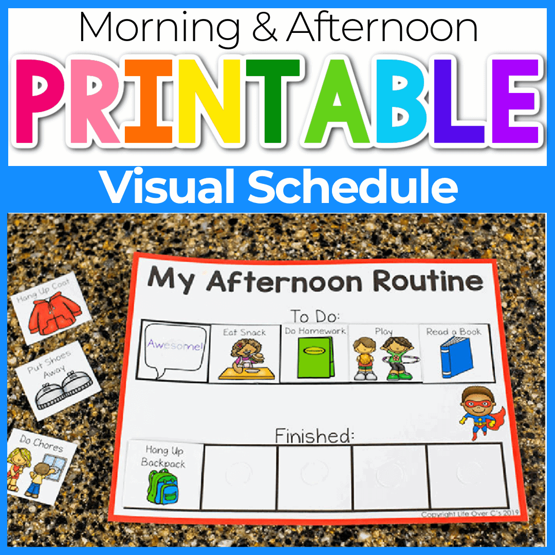 Free Printable Visual Schedule For Kids Free Printable Visual Schedule For Kids
