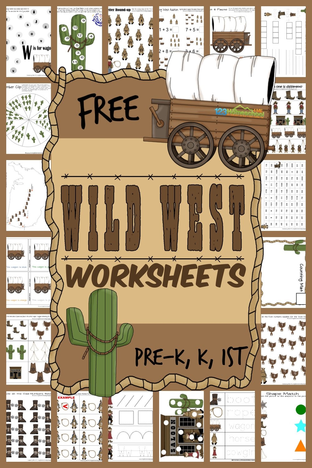 FREE PRintable Wild West Worksheets For Kids FREE PRintable Wild West Worksheets For Kids