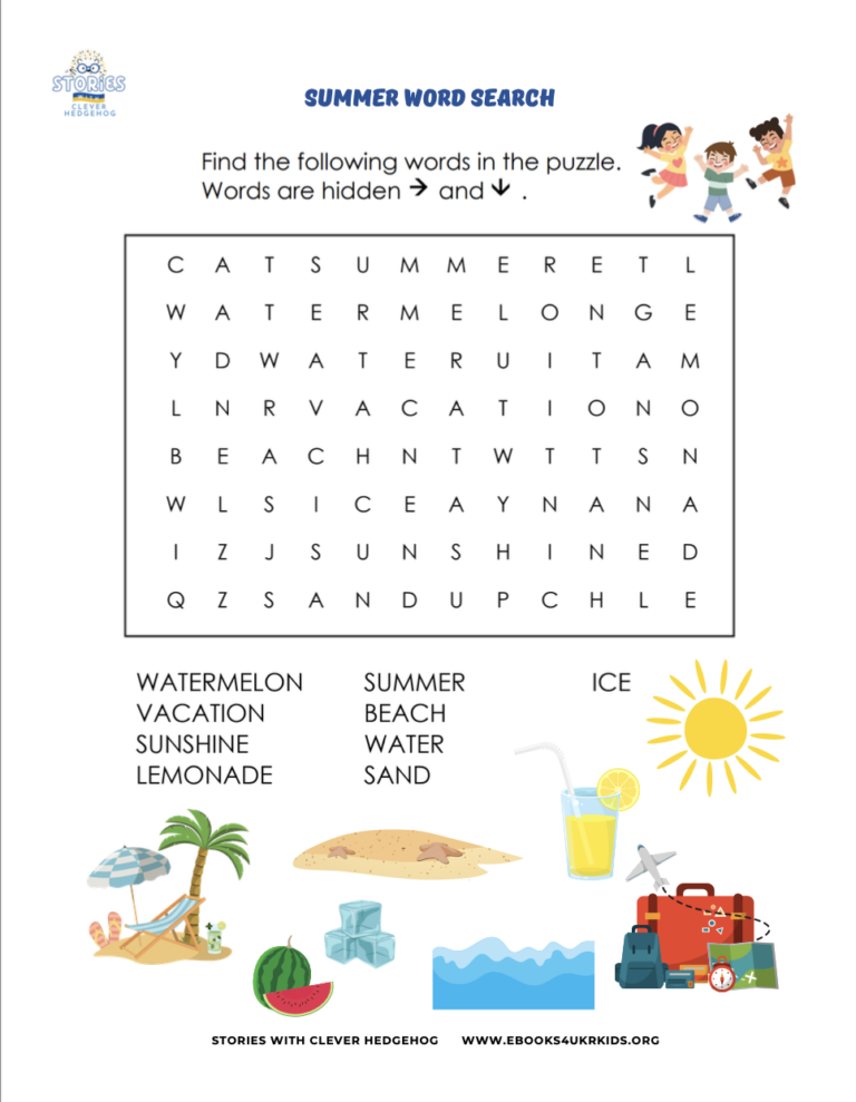 Free Printables For Kids Stories With Clever Hedgehog
