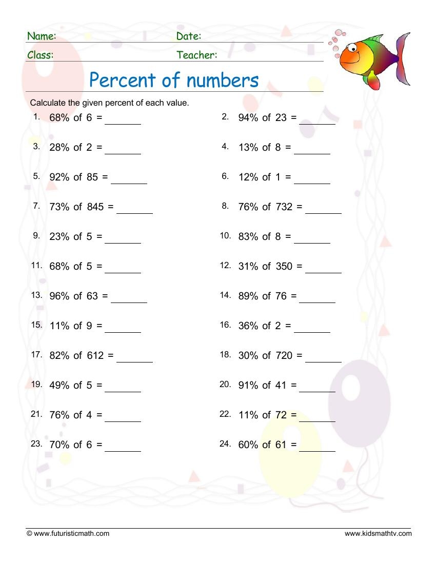 Free Online Printable Ratio Worksheets