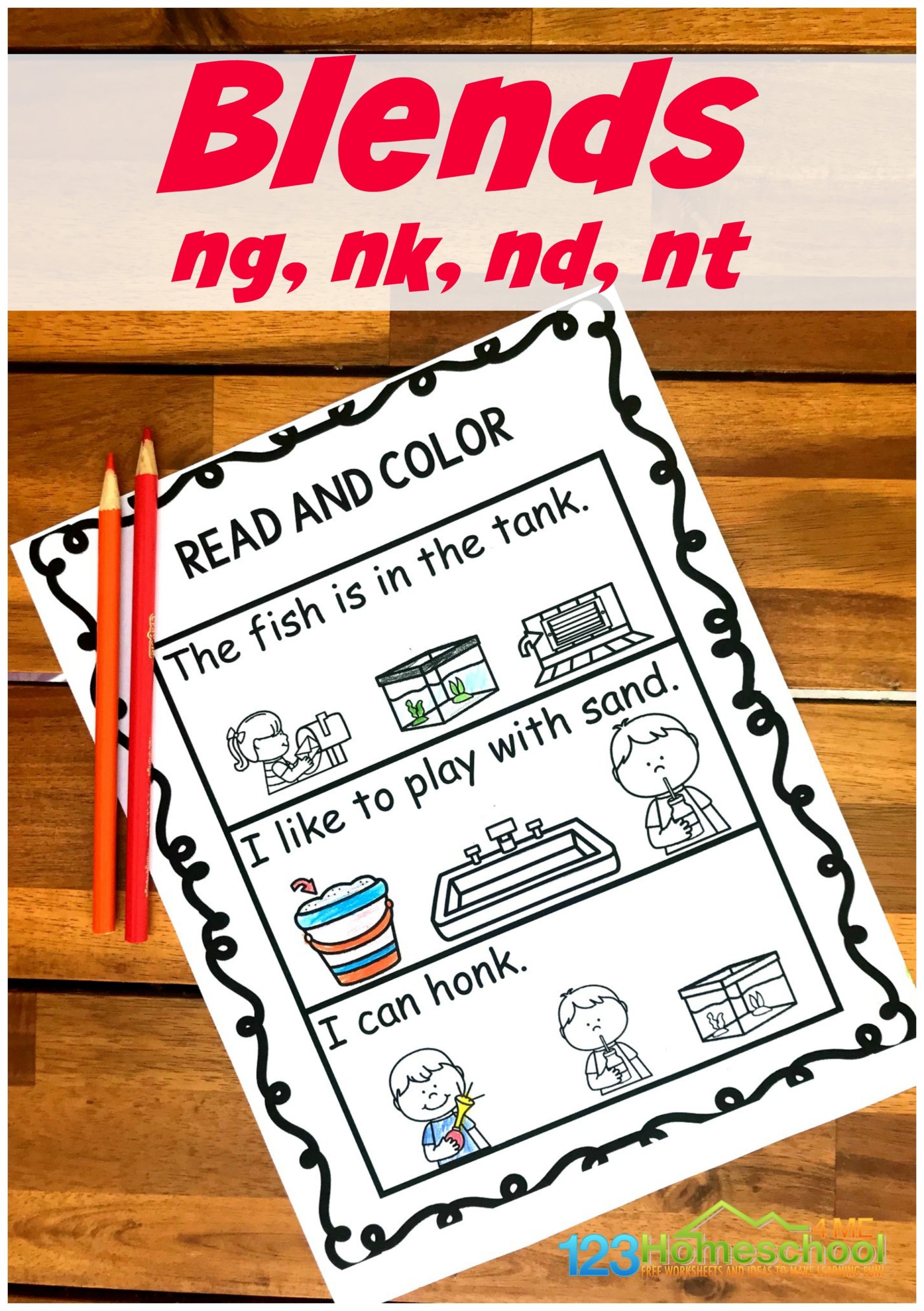 Blends Worksheets Free Printable