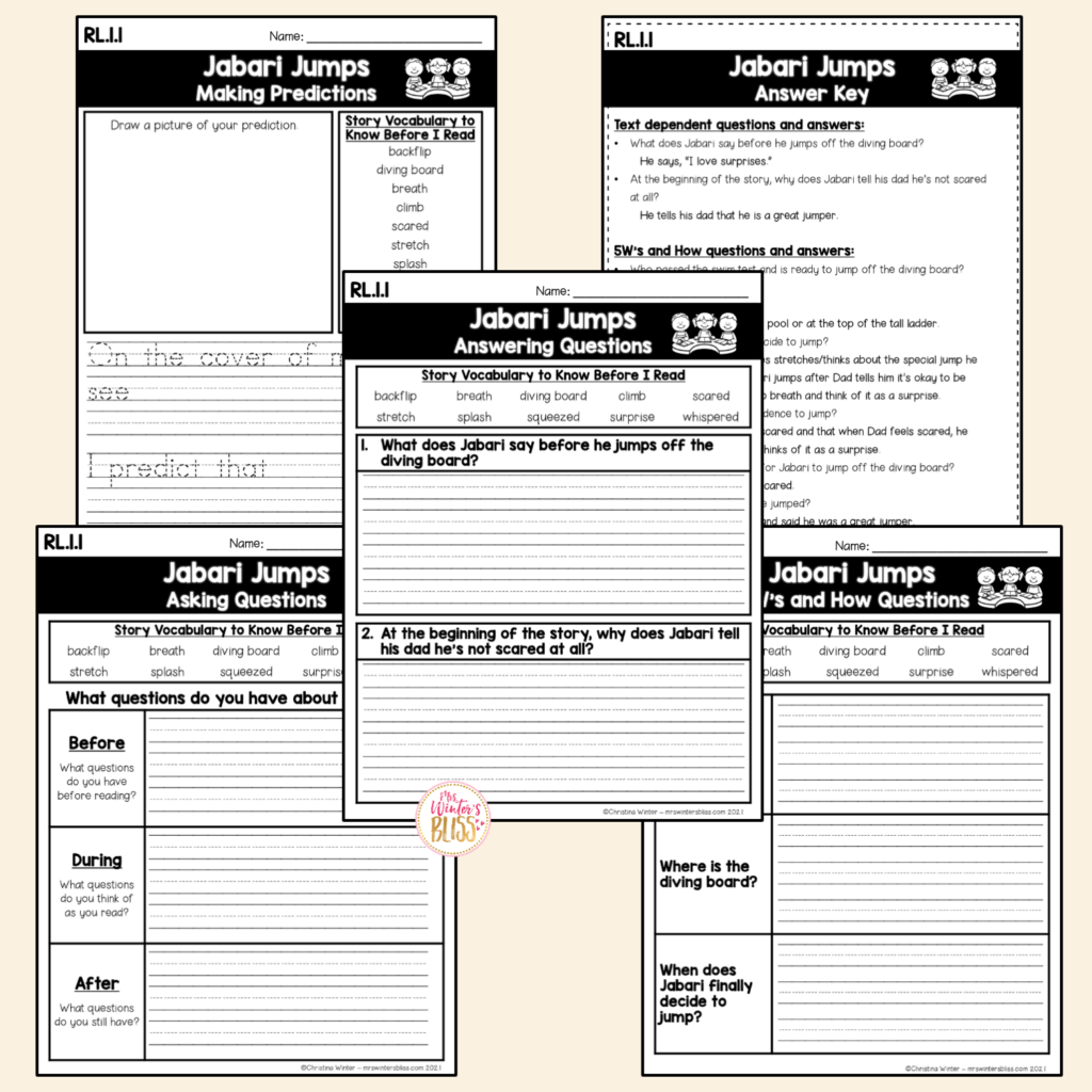 Free Reading Response Activities For K 2 Students Lead In 