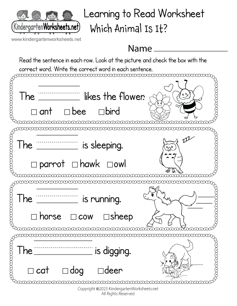 Free Reading Worksheet For Preschool Download Free Reading Worksheet For Preschool Png Images Free Worksheets On Clipart Library