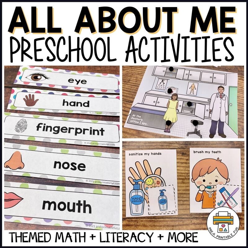 Free Sample Preschool All About Me Unit Pre K Printable Fun