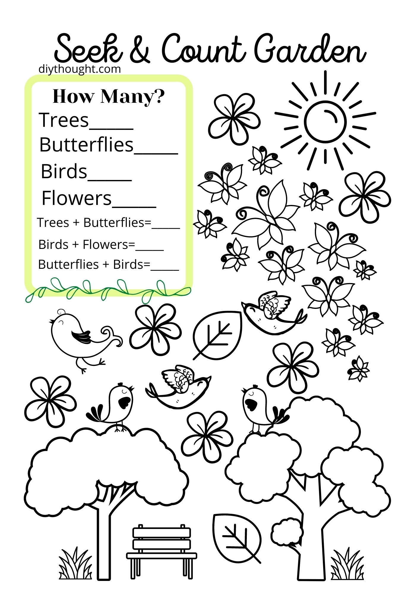 Free Seek U0026 Count Printable Worksheets DIY Thought Free Seek U0026 Count Printable Worksheets DIY Thought