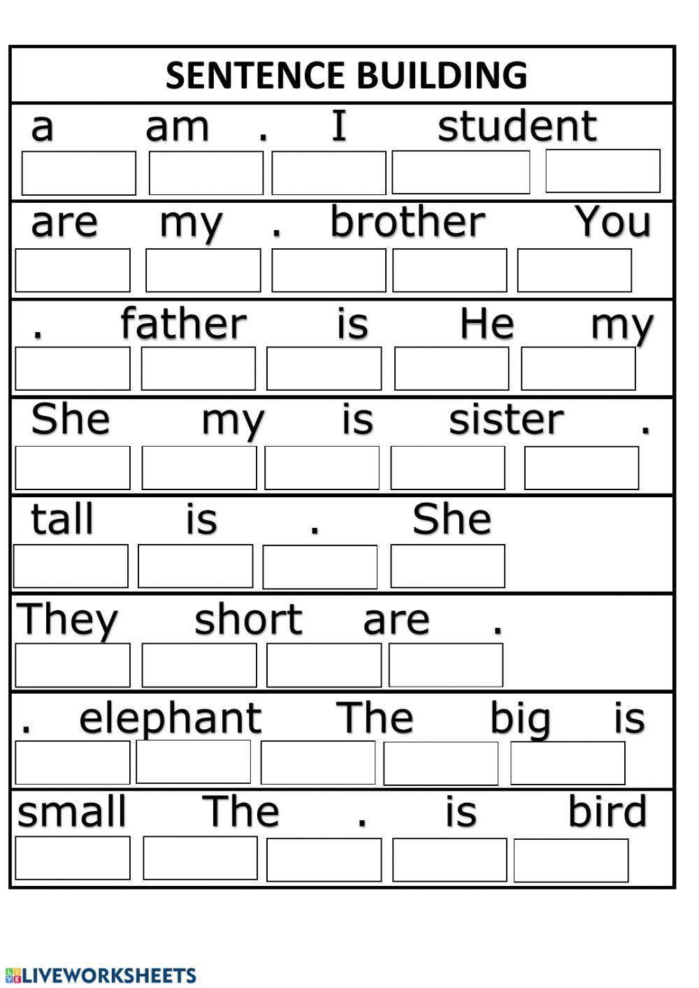 Free Sentence Forming Worksheet Download Free Sentence Forming Free Sentence Forming Worksheet Download Free Sentence Forming