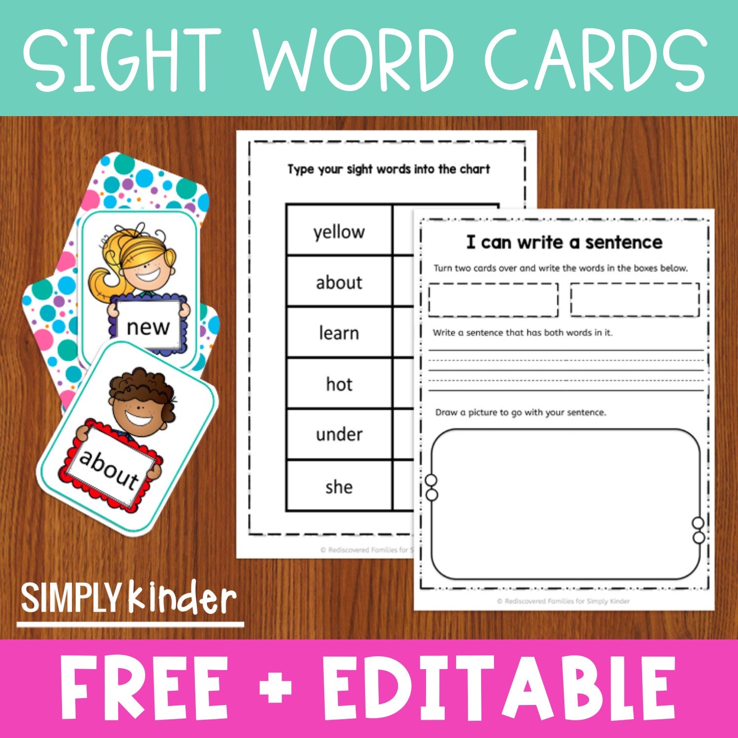 Preschool Sight Words Printable Preschool Sight Words Printable