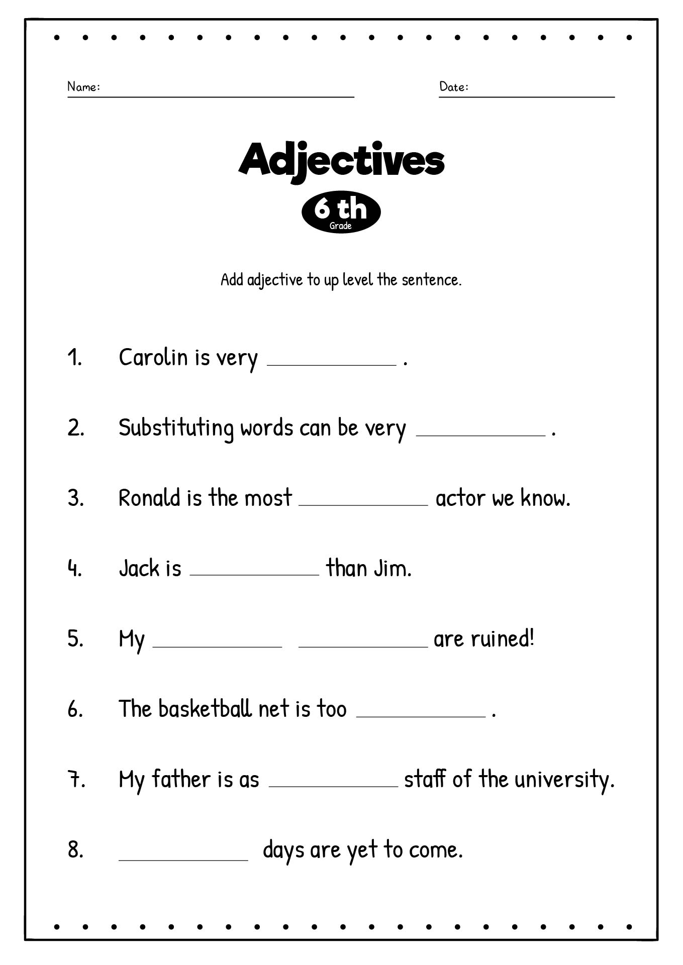 Free Sixth Grade Grammar Worksheet Download Free Sixth Grade Grammar Worksheet Png Images Free Worksheets On Clipart Library