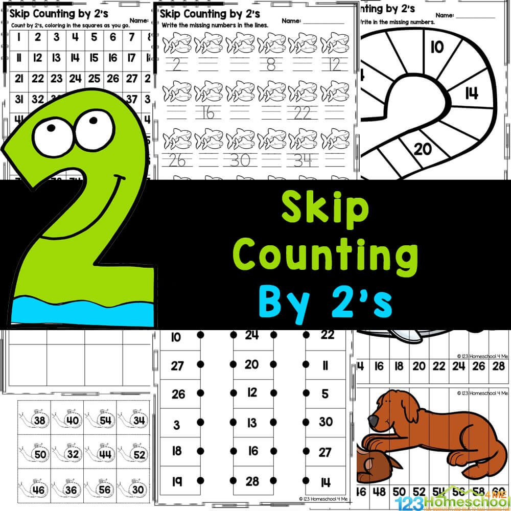 Free Printable Skip Counting Math Worksheets