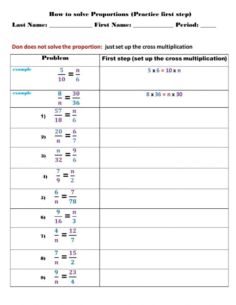 Free Solving Proportions Using Cross Products Worksheet Download Free Solving Proportions Using Cross Products Worksheet Png Images Free Worksheets On Clipart Library