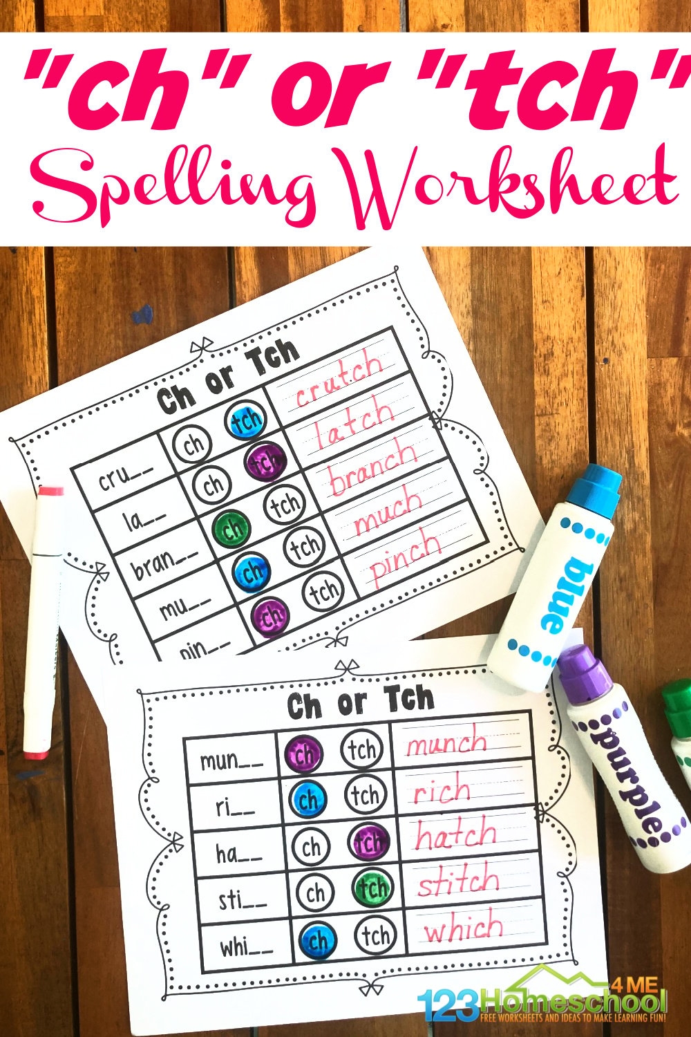 FREE Spelling Ch And Tch Worksheets Pdf For 1st Graders FREE Spelling Ch And Tch Worksheets Pdf For 1st Graders