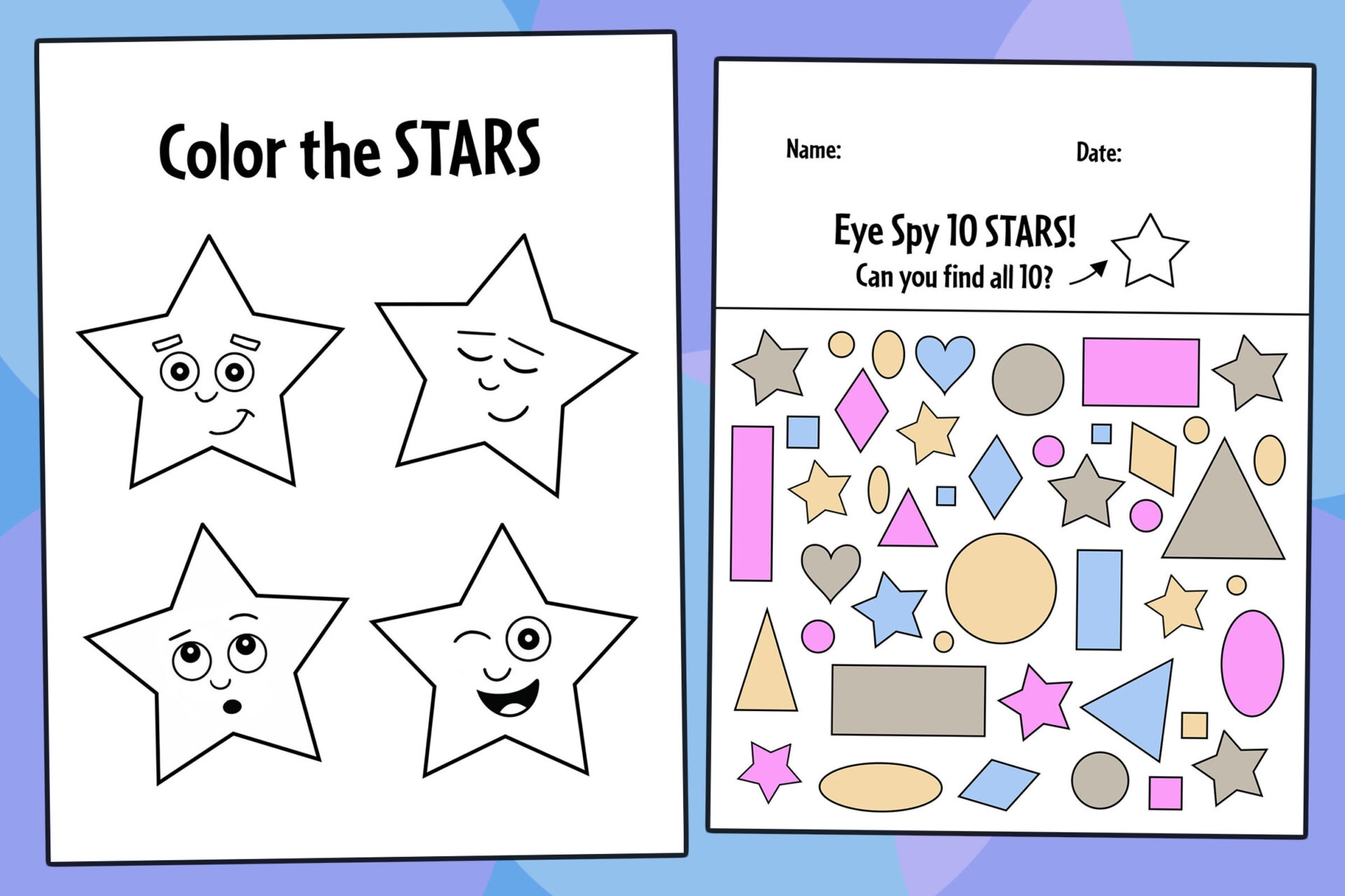 Free Star Worksheets For Preschool The Hollydog Blog Free Star Worksheets For Preschool The Hollydog Blog