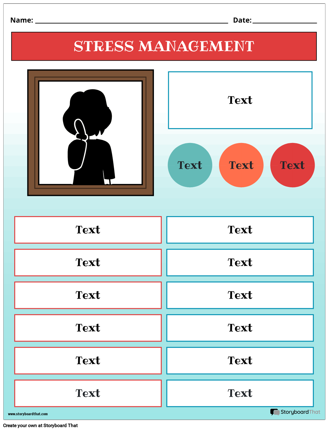 Printable Stress Worksheets Printable Stress Worksheets