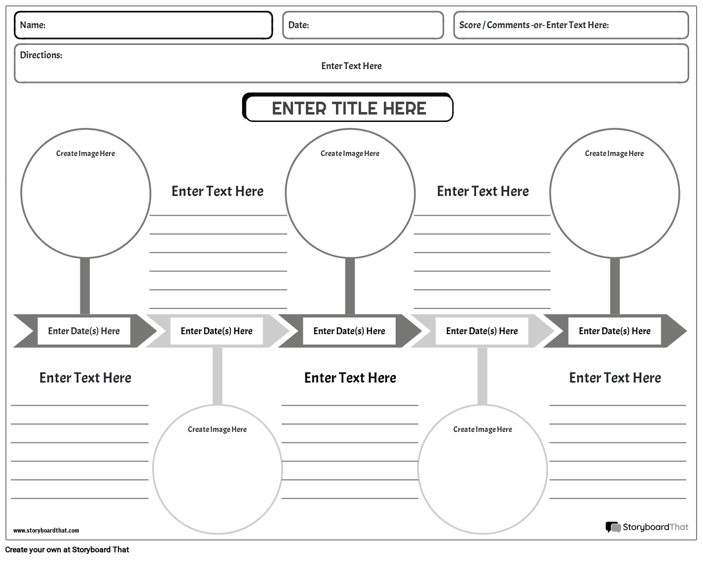 Free Timeline Worksheets Storyboard That Templates Free Timeline Worksheets Storyboard That Templates