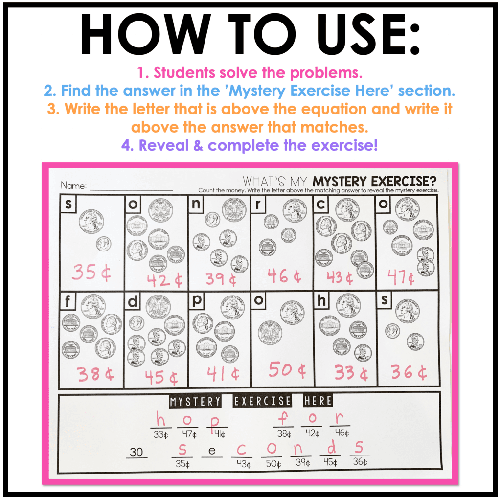 FREE Touch Money Chart You Can Use With Your Students Today FREE Touch Money Chart You Can Use With Your Students Today