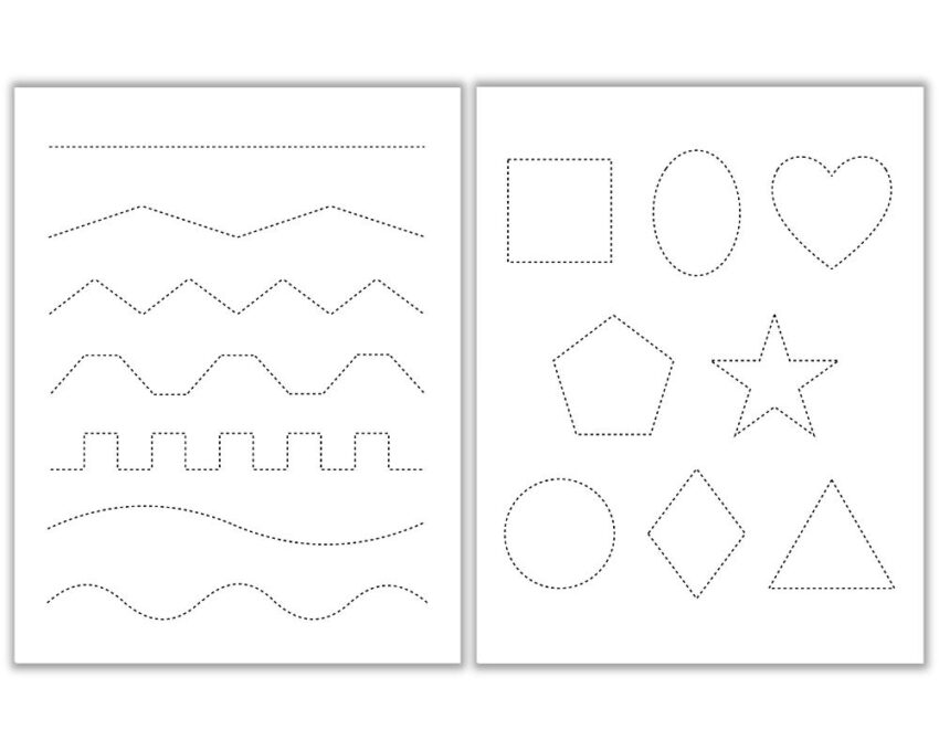 Free Tracing U0026 Cutting Worksheets The Craft at Home Family