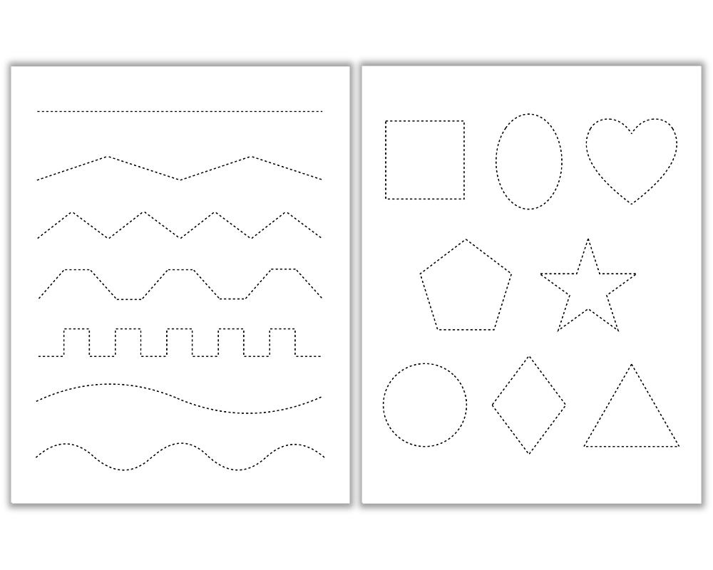 Free Tracing U0026 Cutting Worksheets The Craft at Home Family Free Tracing U0026 Cutting Worksheets The Craft at Home Family