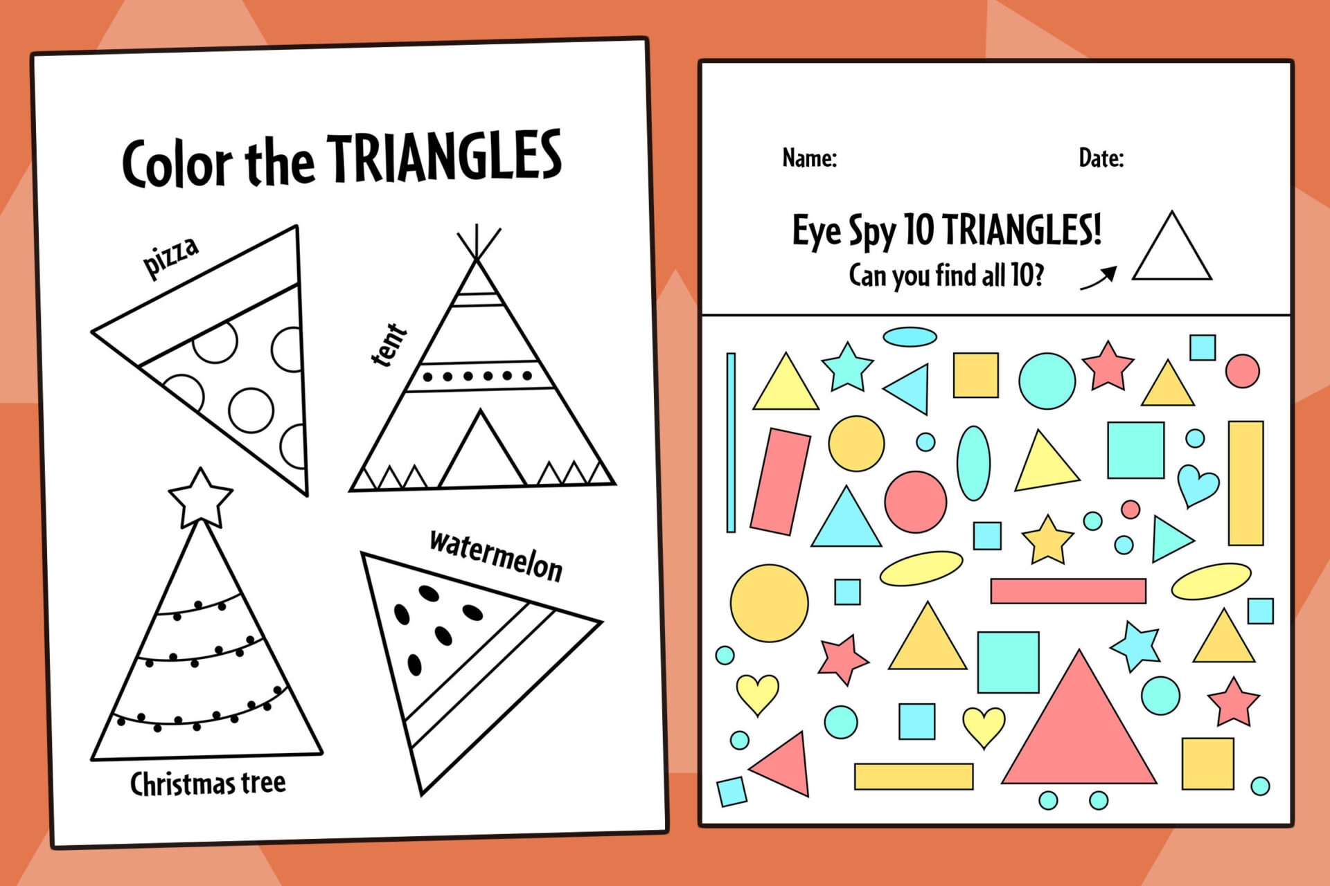 Free Triangle Worksheets For Preschool The Hollydog Blog Free Triangle Worksheets For Preschool The Hollydog Blog