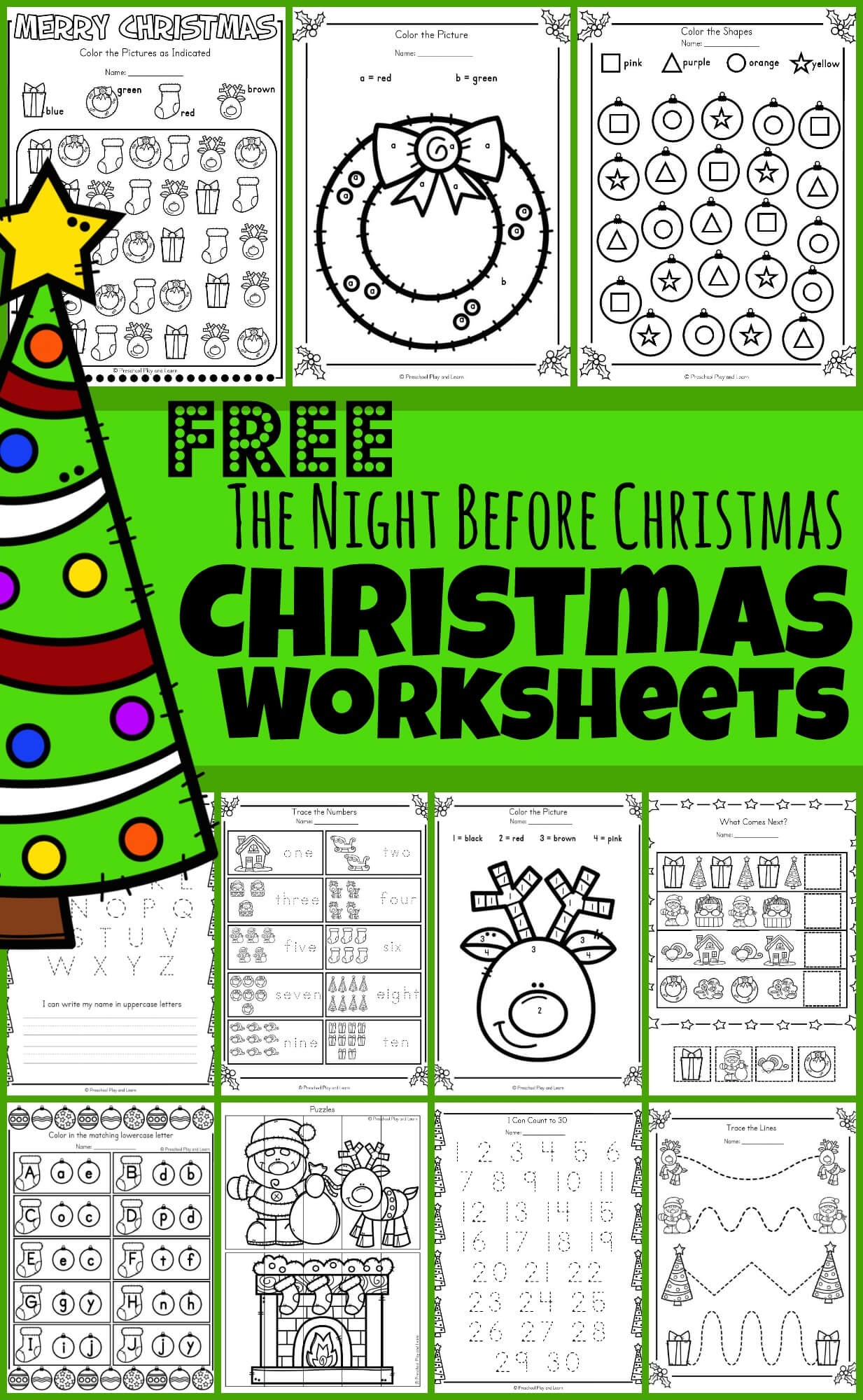 Free Christmas Worksheets First Grade Free Christmas Worksheets First Grade