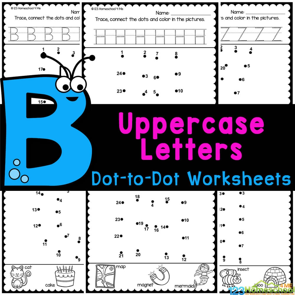 FREE Uppercase Letters Alphabet Dot To Dot A To Z Pdf Worksheets FREE Uppercase Letters Alphabet Dot To Dot A To Z Pdf Worksheets