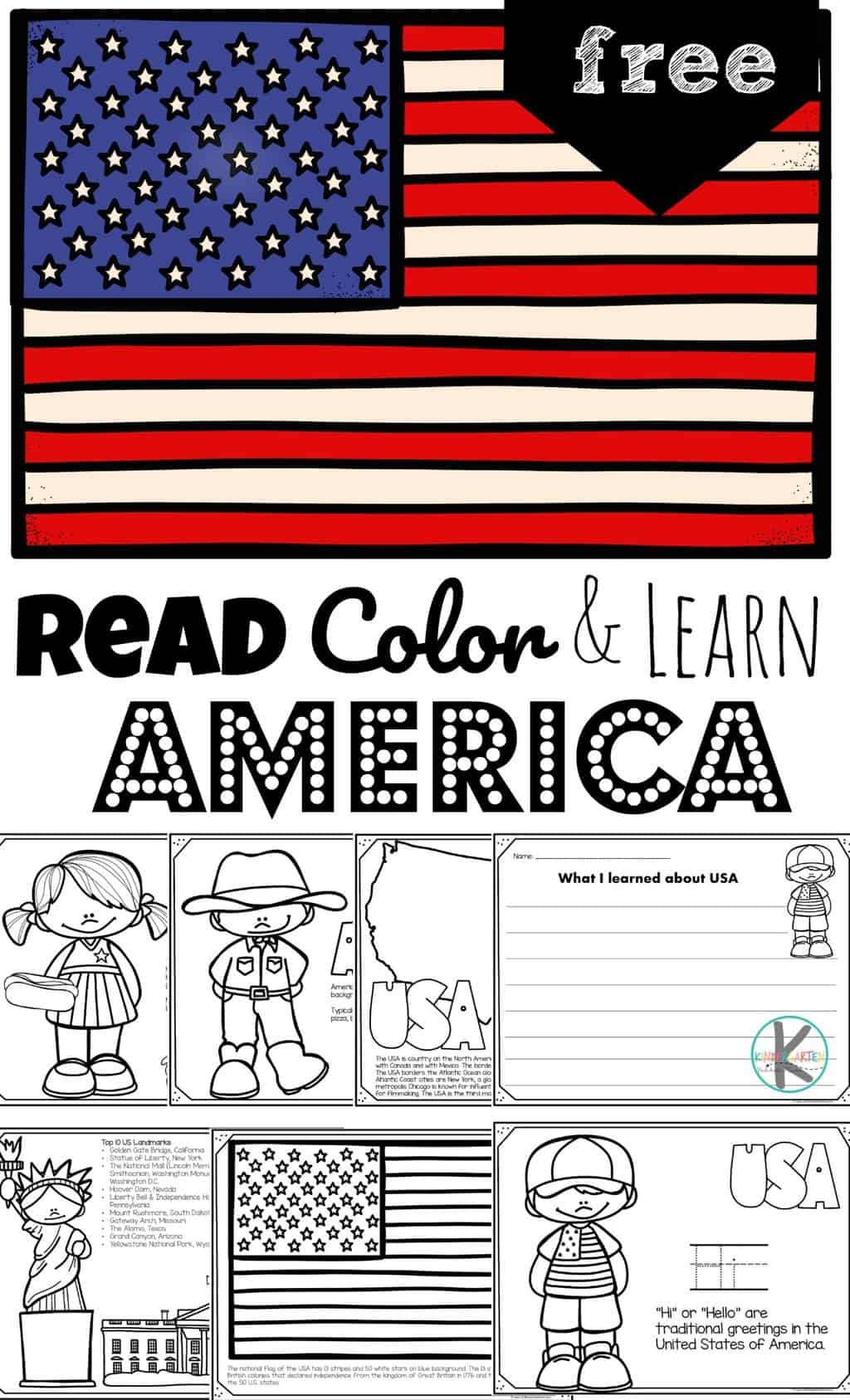 Free Printable American Flag Worksheets