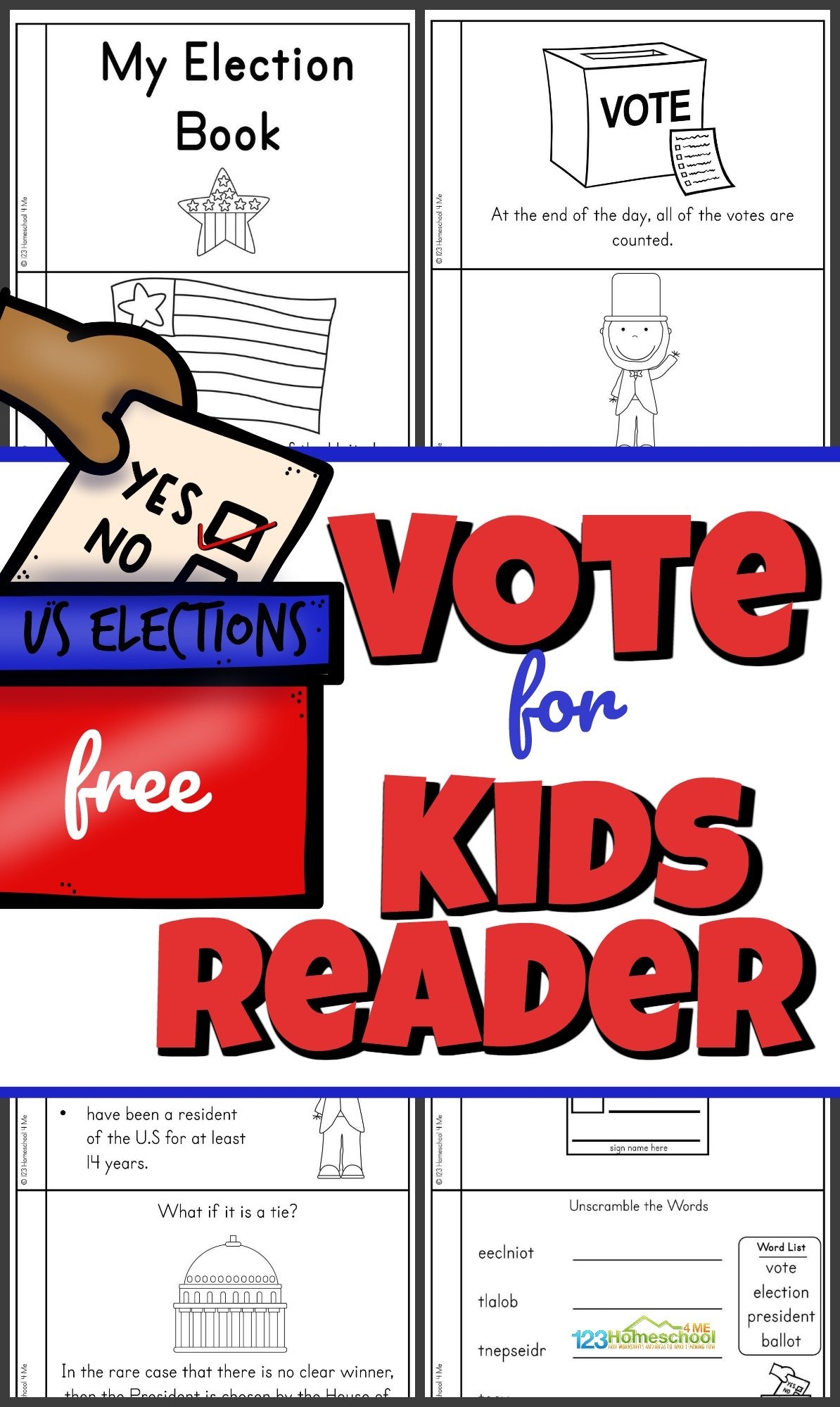 FREE Voting For Kids Printable Election Reader FREE Voting For Kids Printable Election Reader