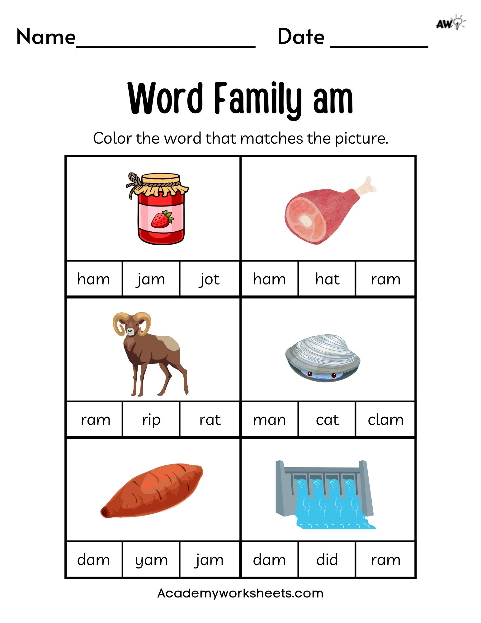 Free Word Family Worksheets Short A Academy Worksheets Free Word Family Worksheets Short A Academy Worksheets