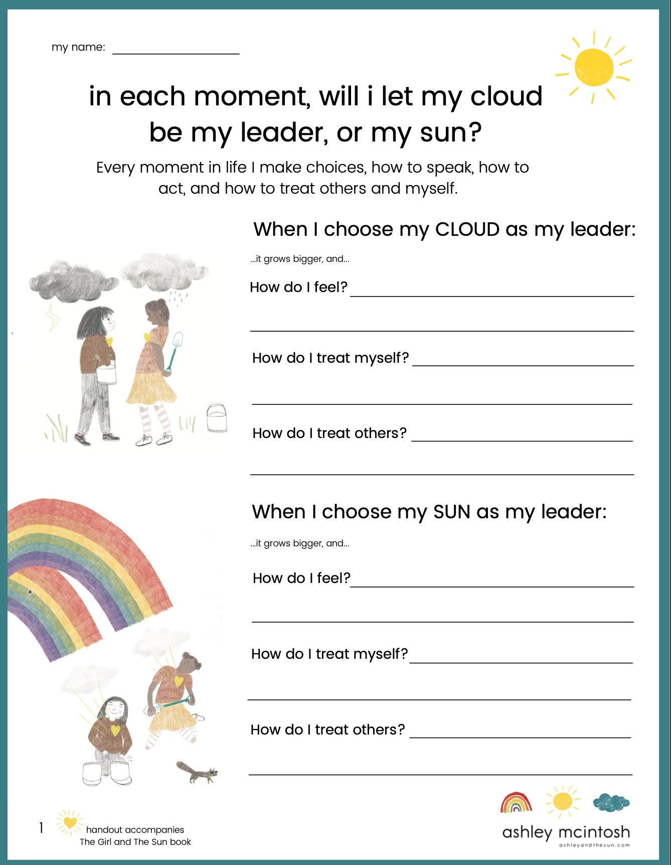 Free Worksheets On Kindness Self Regulation For Parents Teachers Ashley McIntosh Free Worksheets On Kindness Self Regulation For Parents Teachers Ashley McIntosh