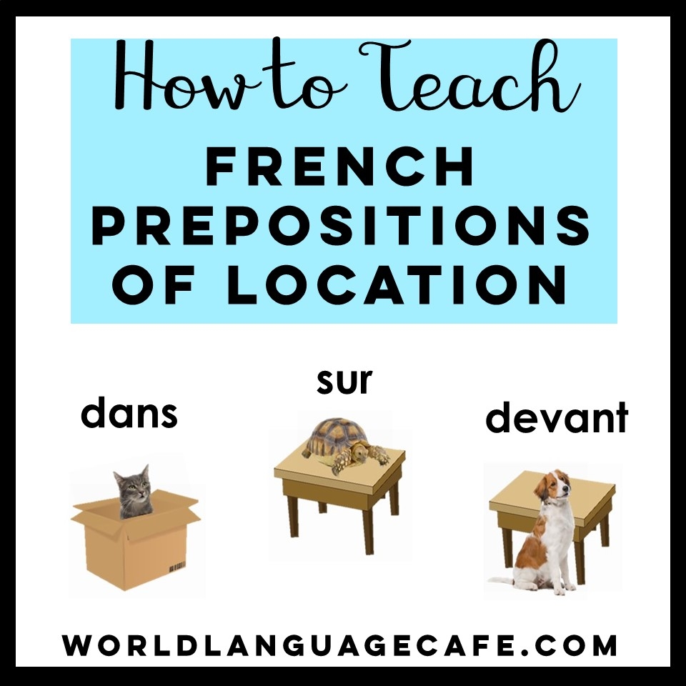 French Prepositions Of Location Activities World Language Cafe