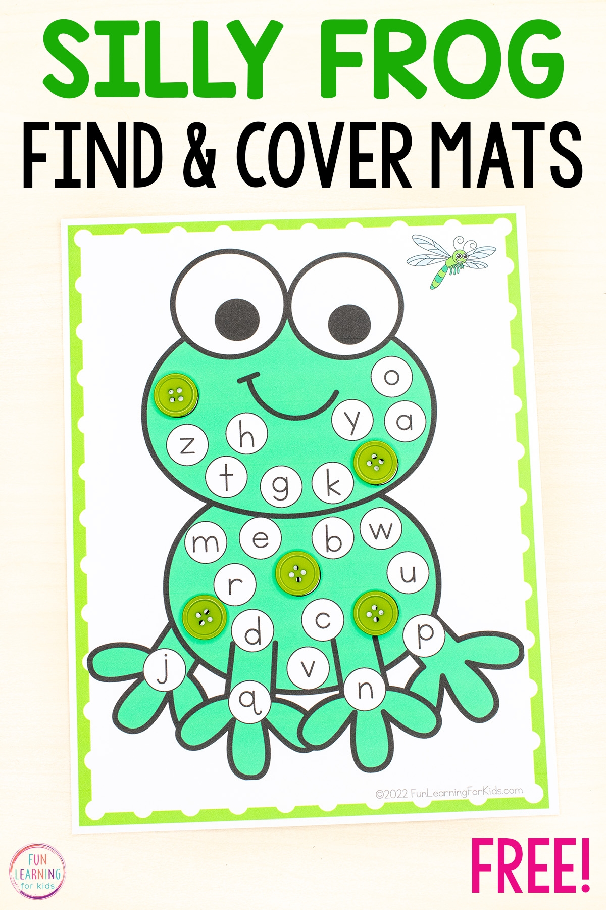 Frog Find And Cover Beginning Sounds Letter Mat Printable