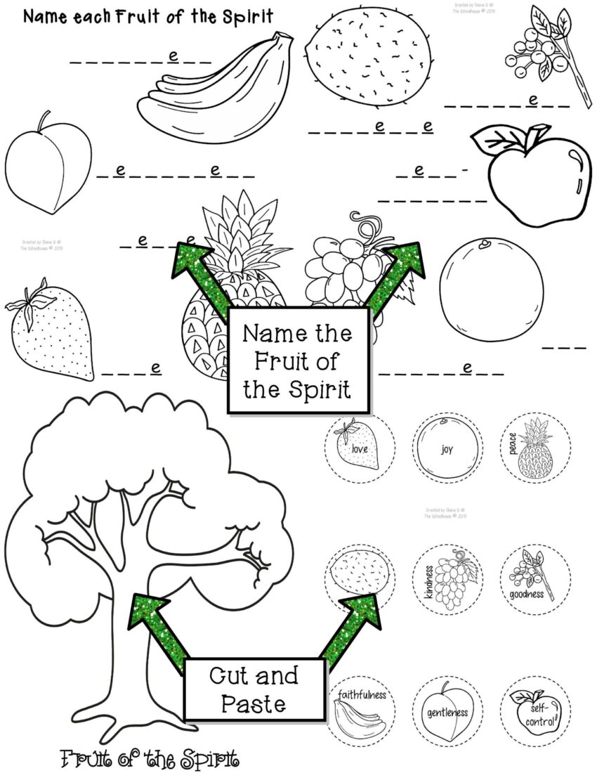 Fruit Of The Spirit Activity Pack 1 Made By Teachers