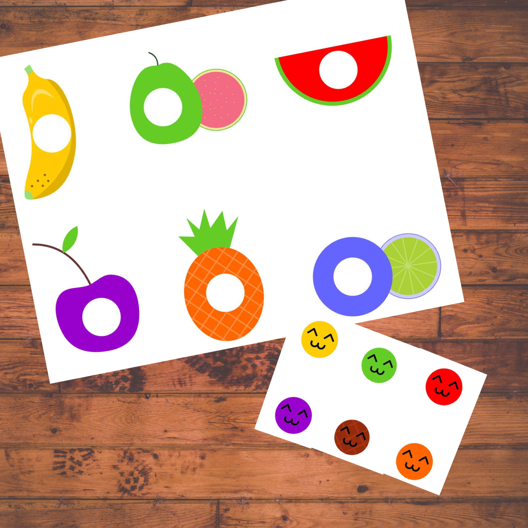 Fruits Color Matching Activity Teach Colors Kid Activity Fruits Color Matching Activity Teach Colors Kid Activity