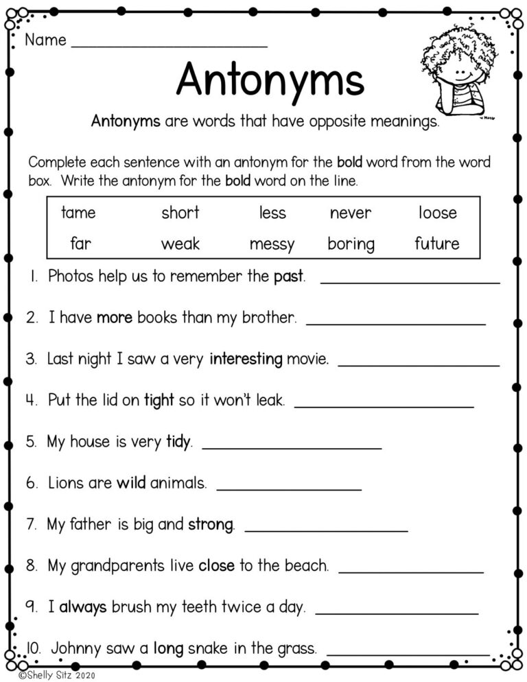 Fun Activities For Teaching Antonyms And Synonyms Second Grade Teaching Blog