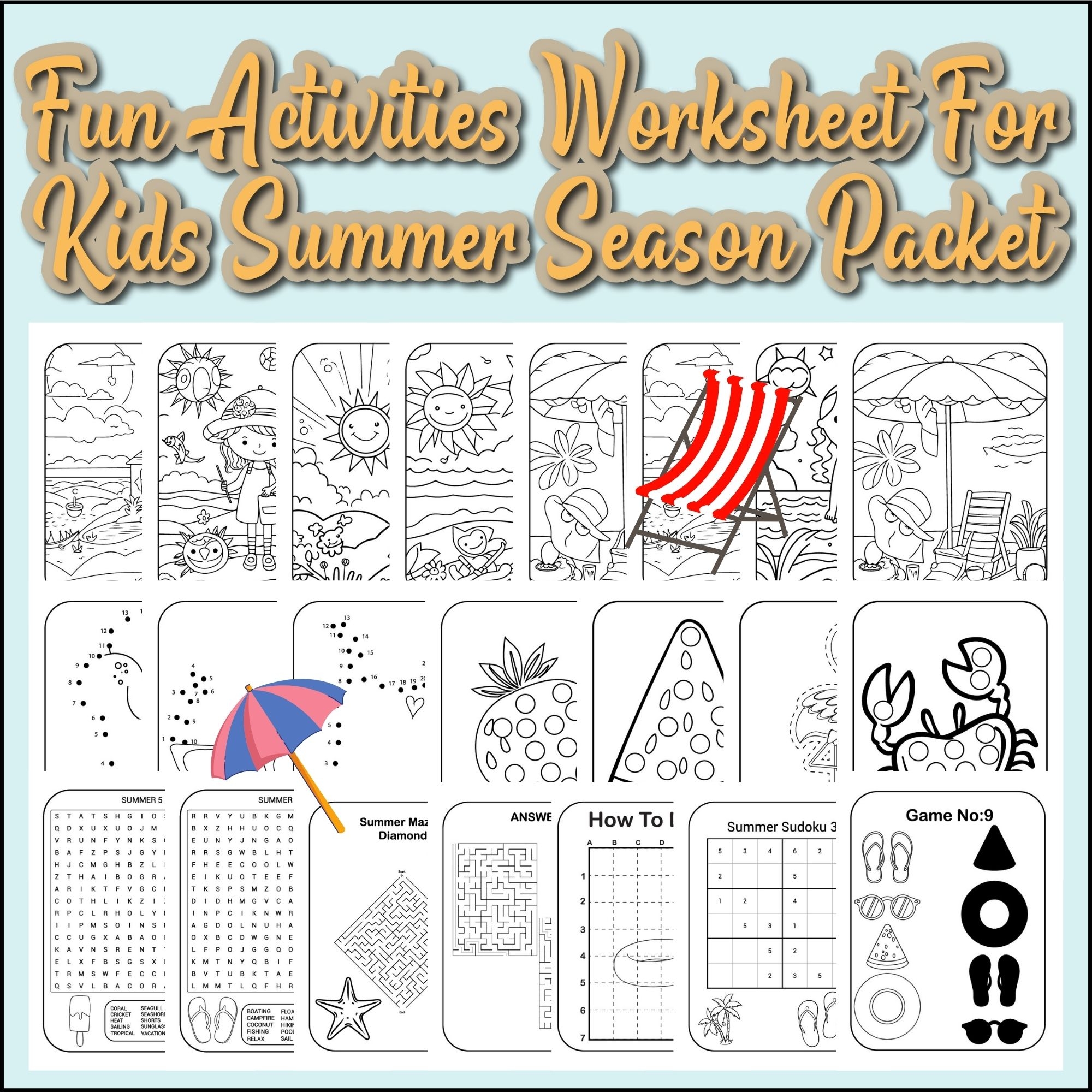 Printable Fun Worksheets For Kids Printable Fun Worksheets For Kids